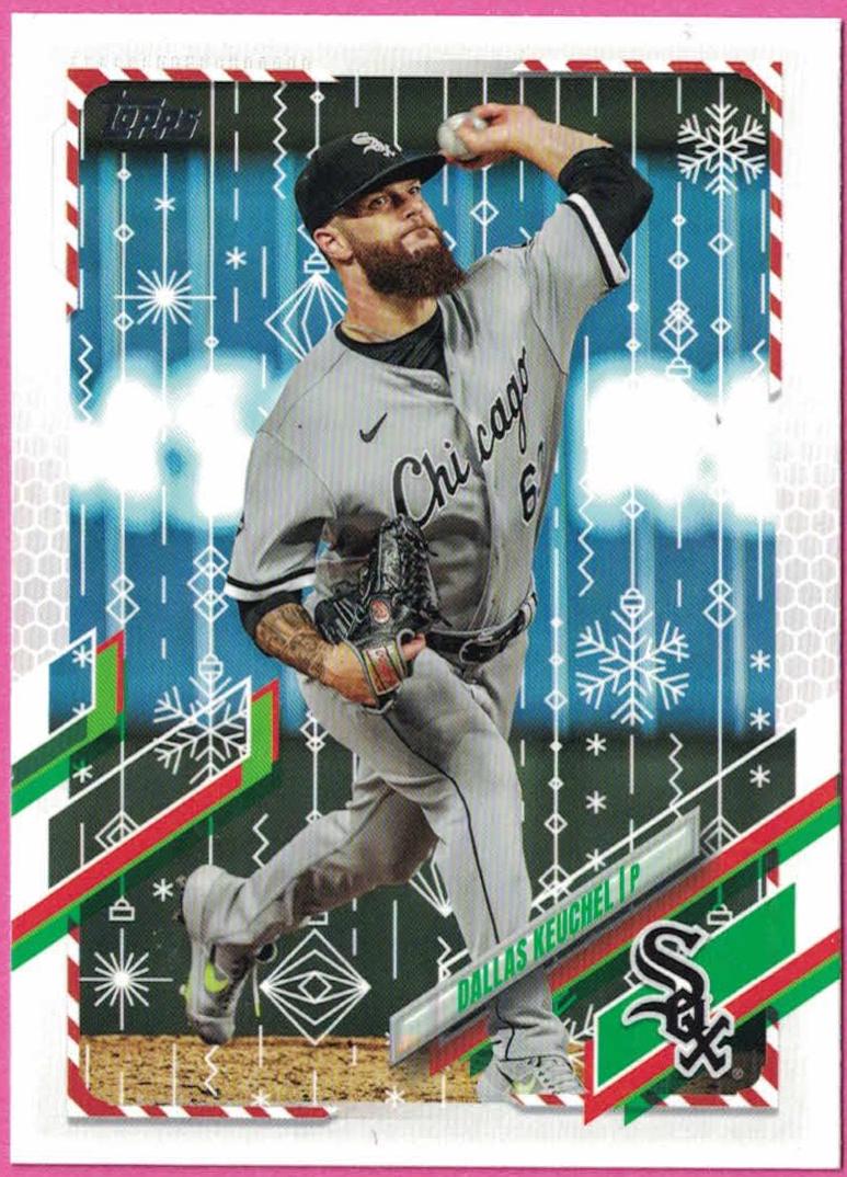 DALLAS KEUCHEL #HW111 Baseball Cards 2021 Topps Holiday Mega Box