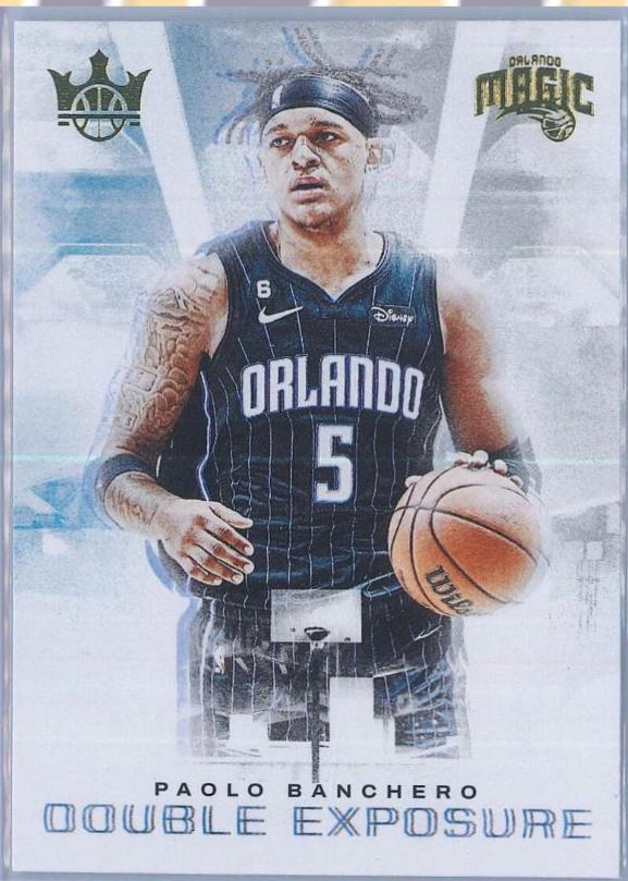 Paolo Banchero #7 Basketball Cards 2022 Panini Court Kings Double Exposure