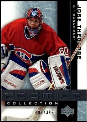 Jose Theodore #30 Hockey Cards 2001 Upper Deck Premier Collection