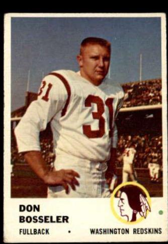 Don Bosseler #109 1961 Fleer Football