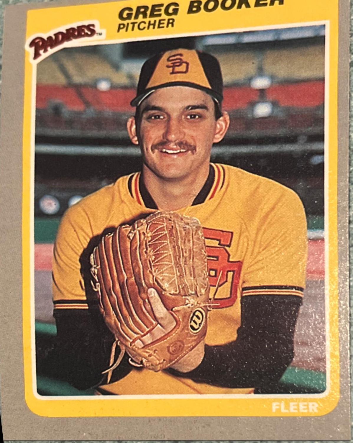 Greg Booker #27 Baseball Cards 1985 Fleer