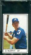Dale Murphy Baseball Cards 1984 All Star Game Program Inserts Hand Cut