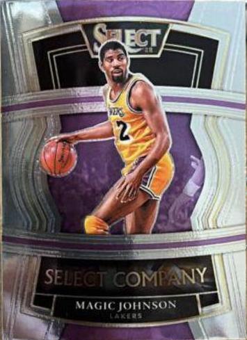 Magic Johnson #7 Basketball Cards 2021 Panini Select Company