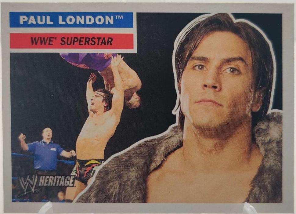 Paul London #5 Wrestling Cards 2005 Topps Heritage WWE