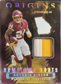Antonio Gibson #HR-AGI Football Cards 2022 Panini Origins Hometown Roots