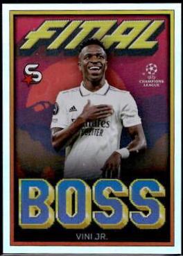 Vini Jr. #FB-VJR Soccer Cards 2022 Topps UEFA Superstars Final Boss