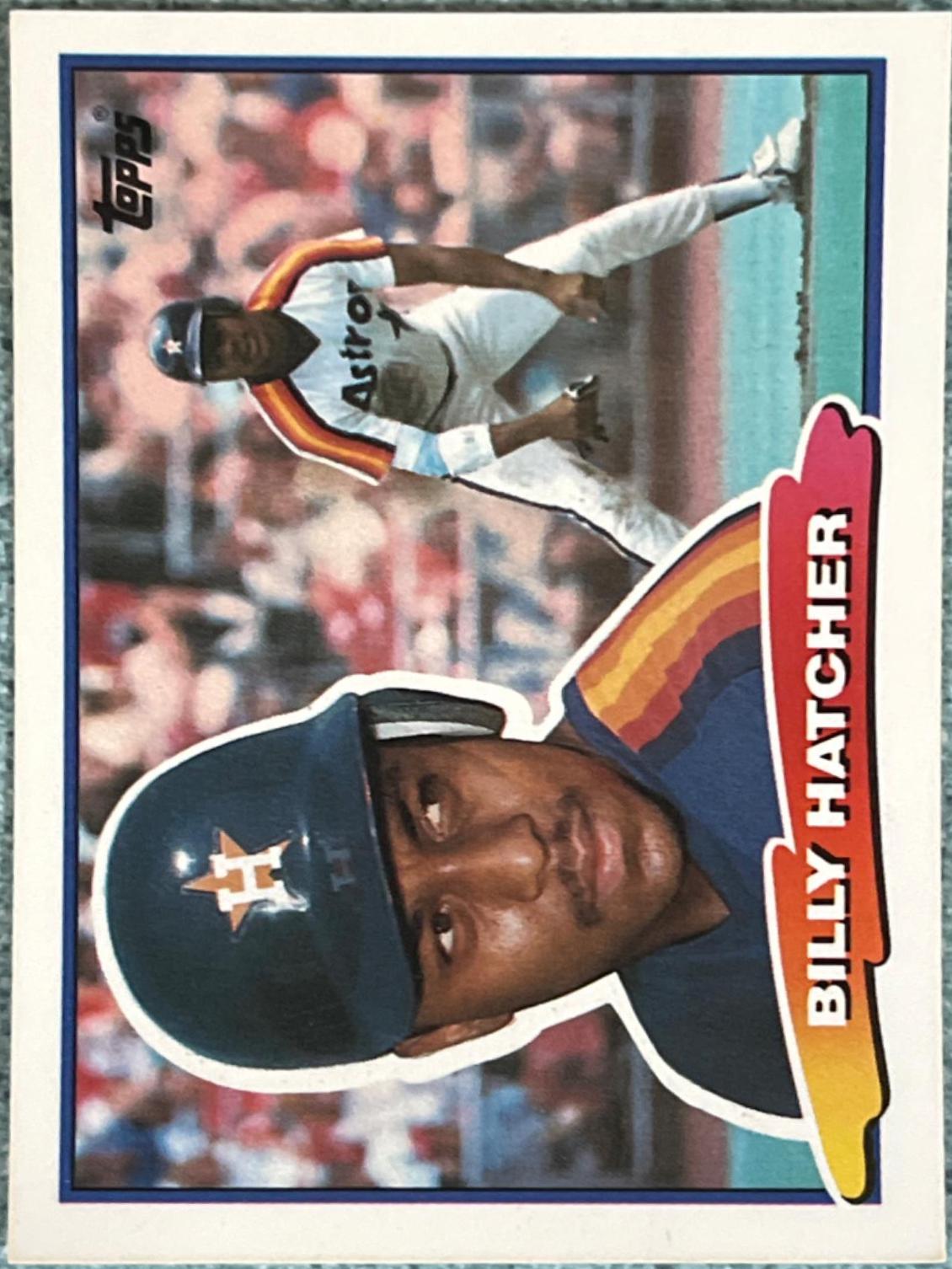Billy Hatcher #3 Baseball Cards 1988 Topps Big