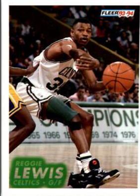 Reggie Lewis #14 Basketball Cards 1993 Fleer