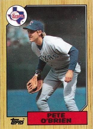 Pete O'Brien #17 Baseball Cards 1987 Topps
