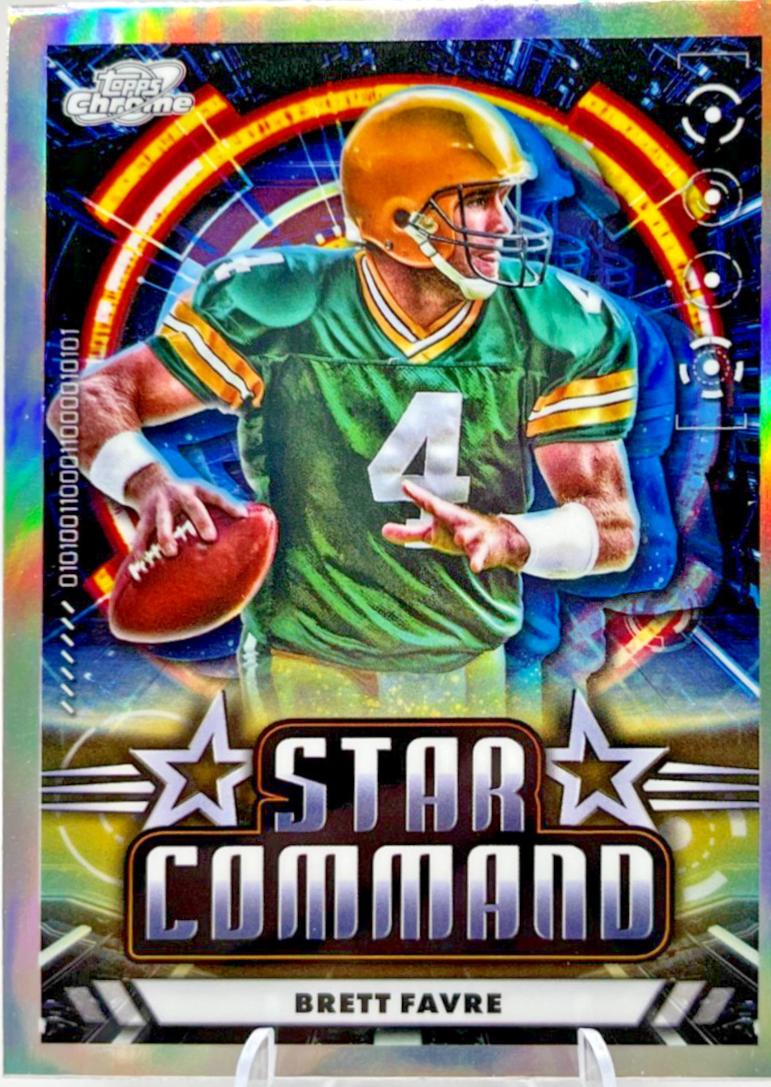 Brett Favre #SC-10 Football Cards 2024 Topps Cosmic Chrome Star Command