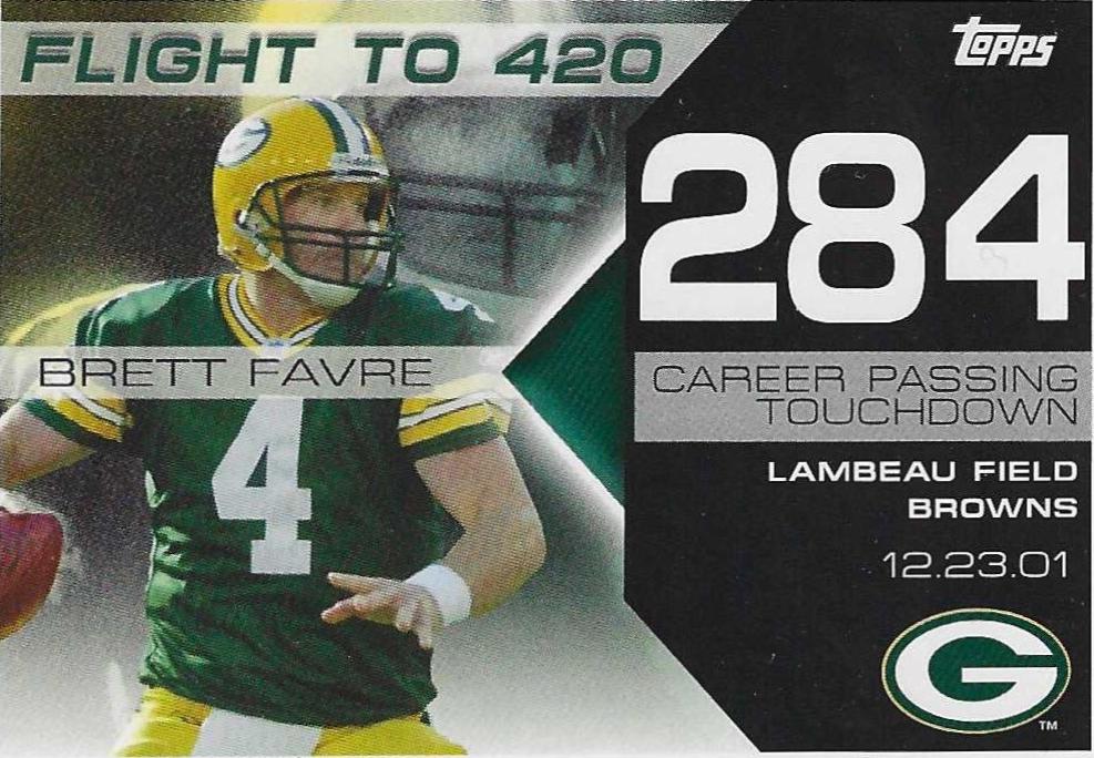 Brett Favre #BF-284 2008 Topps Football Brett Favre Collection