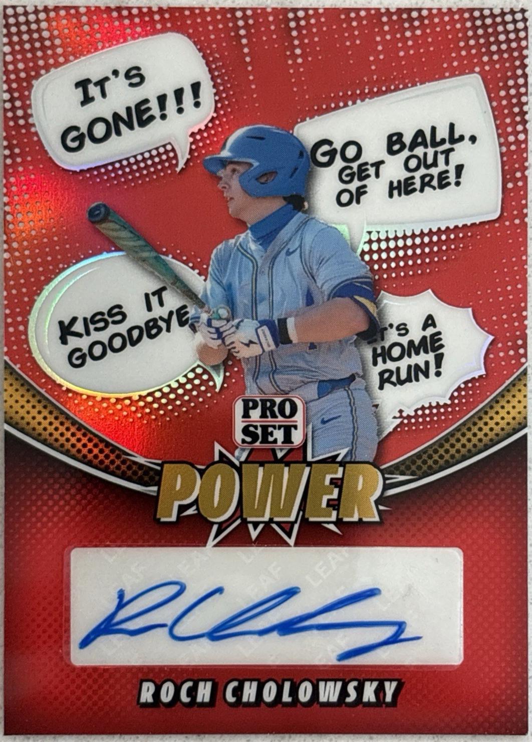 Roch Cholowsky #PA-RC1 2026 Pro Set Metal Power Autograph Baseball