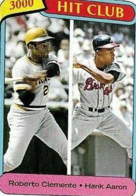 Roberto Clemente, Hank Aaron #42 Baseball Cards 2016 Topps Throwback Thursday