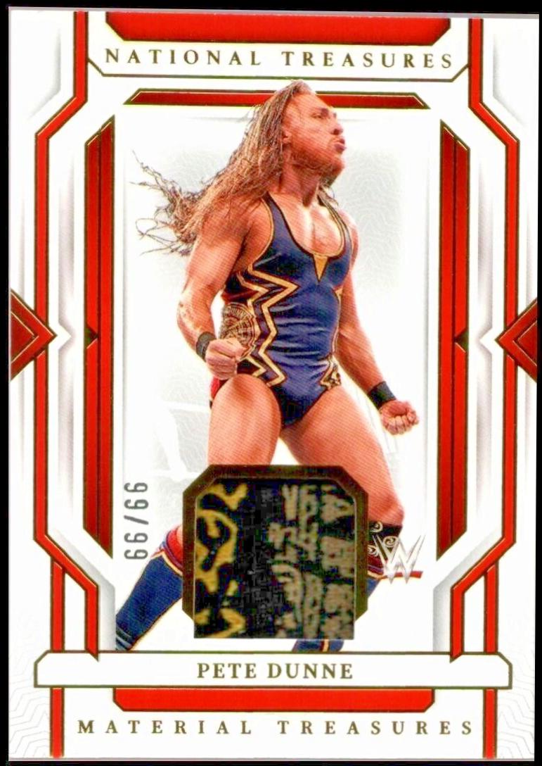 Pete Dunne #11 Wrestling Cards 2024 Panini National Treasures WWE Material Treasures