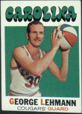 George Lehmann #192 Basketball Cards 1971 Topps