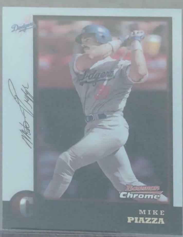Mike Piazza #18 Baseball Cards 1998 Bowman Chrome
