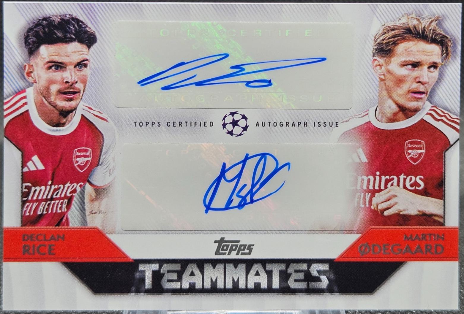 Declan Rice / Martin Odegaard #TD-RO Prices | 2025 Topps UEFA