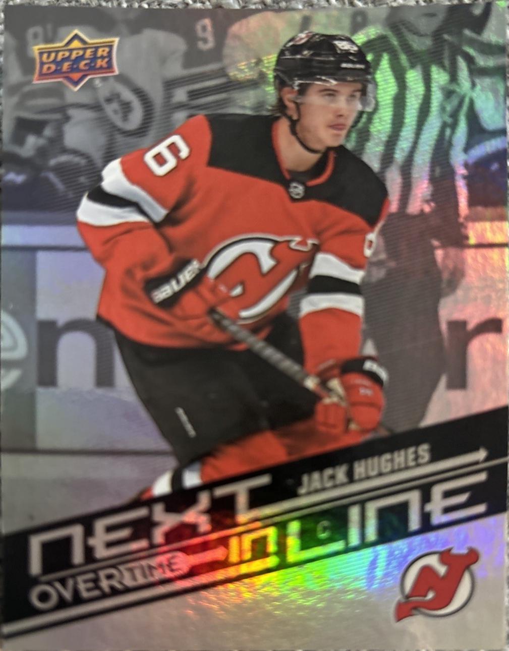 Jack Hughes #NL-1 2019 Upper Deck Overtime Next In Line Hockey