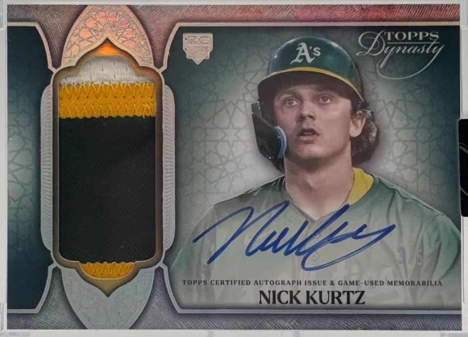 Nick Kurtz #DAP-NK4 2025 Topps Dynasty Autograph Patch Baseball