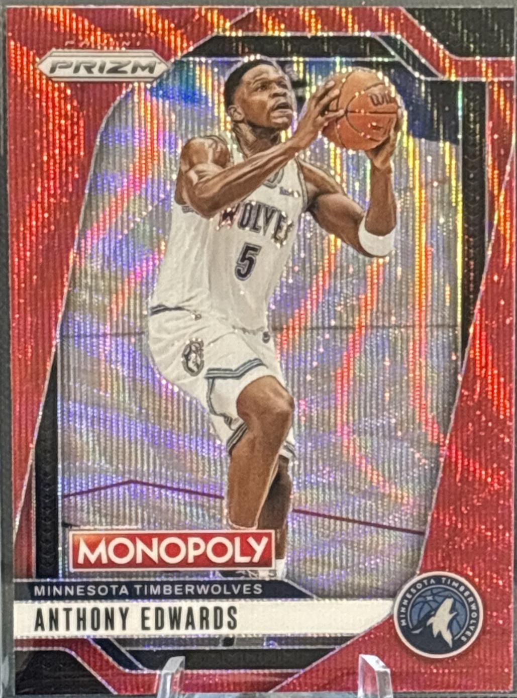 Anthony Edwards #88 Basketball Cards 2024 Panini Prizm Monopoly
