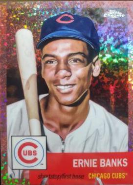 Ernie Banks [Rose Gold Mini-Diamond Refractor] #14