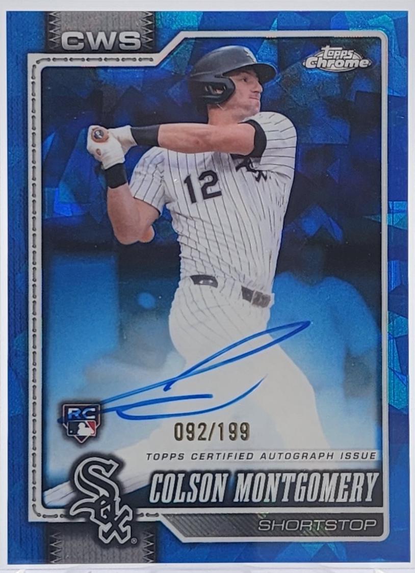 Colson Montgomery #RA-CM 2026 Topps Chrome Sapphire Autograph Baseball