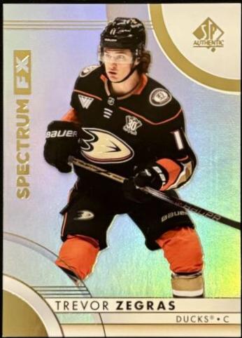 Trevor Zegras #S-38 2023-24 SP Authentic Hockey Spectrum FX