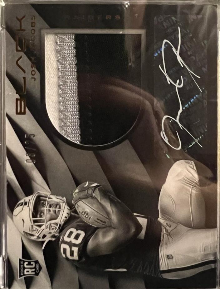 Josh Jacobs [Patch Autograph Copper] #104
