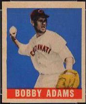 Bobby Adams #54 Baseball Cards 1948 Leaf