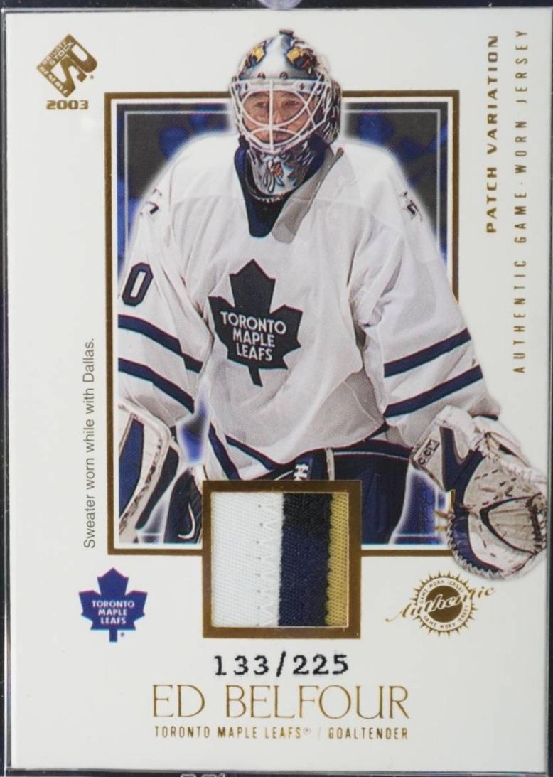 Ed Belfour #145 2002 Pacific Private Stock Reserve Hockey