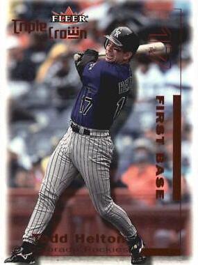 Todd Helton #8 Baseball Cards 2001 Fleer Triple Crown