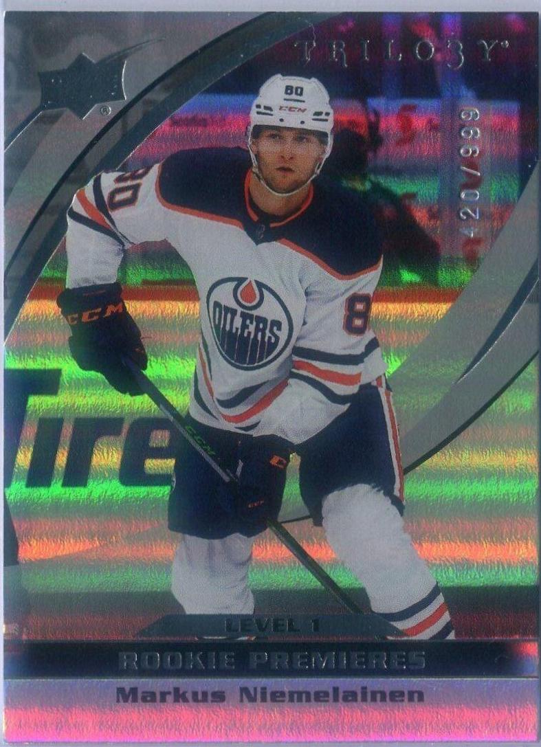 Markus Niemelainen #14 Hockey Cards 2021 Upper Deck Trilogy