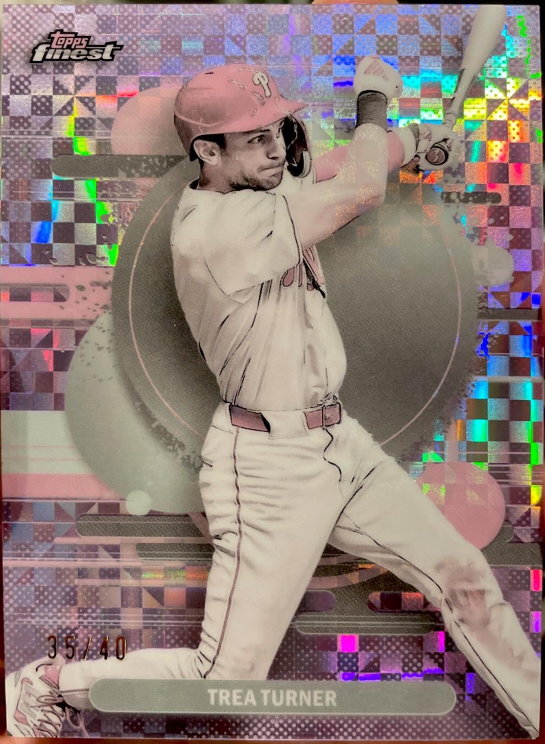 Trea Turner [Pearl Checkerboard Refractor] #196