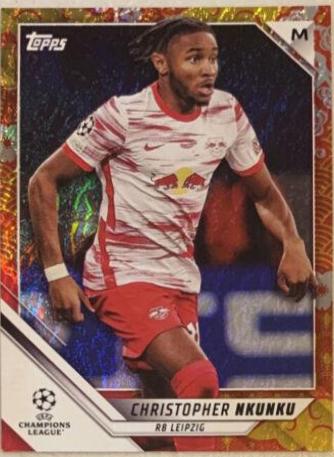 Christopher Nkunku #2 Soccer Cards 2021 Topps UEFA Champions League Jade