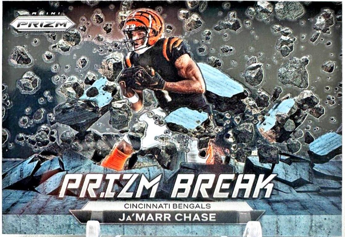 Ja'Marr Chase #PB-2 Football Cards 2022 Panini Prizm Break