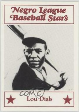 Lou Dials #14 Baseball Cards 1986 Fritsch Negro League Baseball Stars