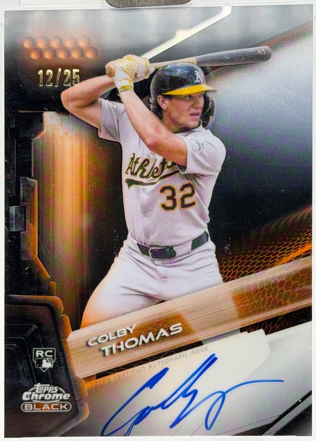 Colby Thomas [Orange Refractor] #CBA-CT