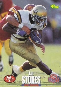 J.J. Stokes #10 Football Cards 1995 Classic NFL Rookies