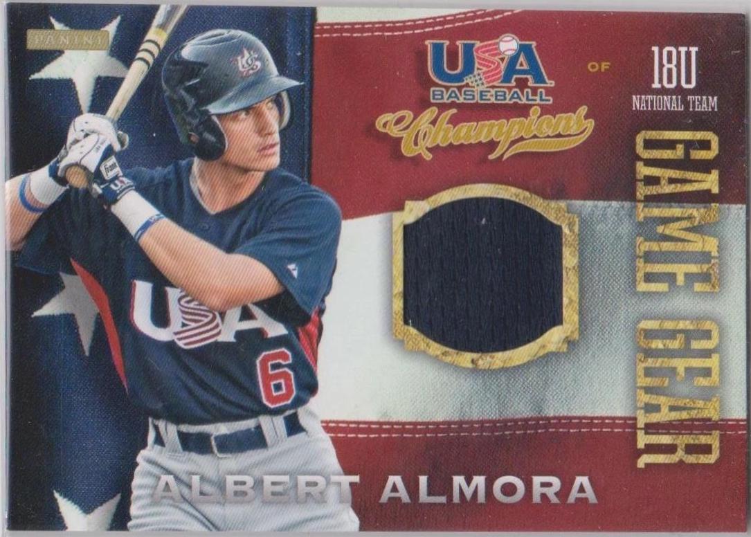 Albert Almora #4 2013 Panini USA Baseball Champions Game Gear Jersey