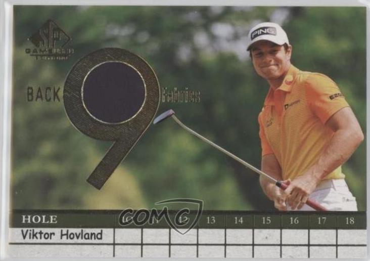 Viktor Hovland #B9-VH 2024 Sp Game Used Back 9 Fabric Golf
