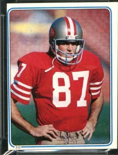Dwight Clark #312 1983 Topps Stickers Football