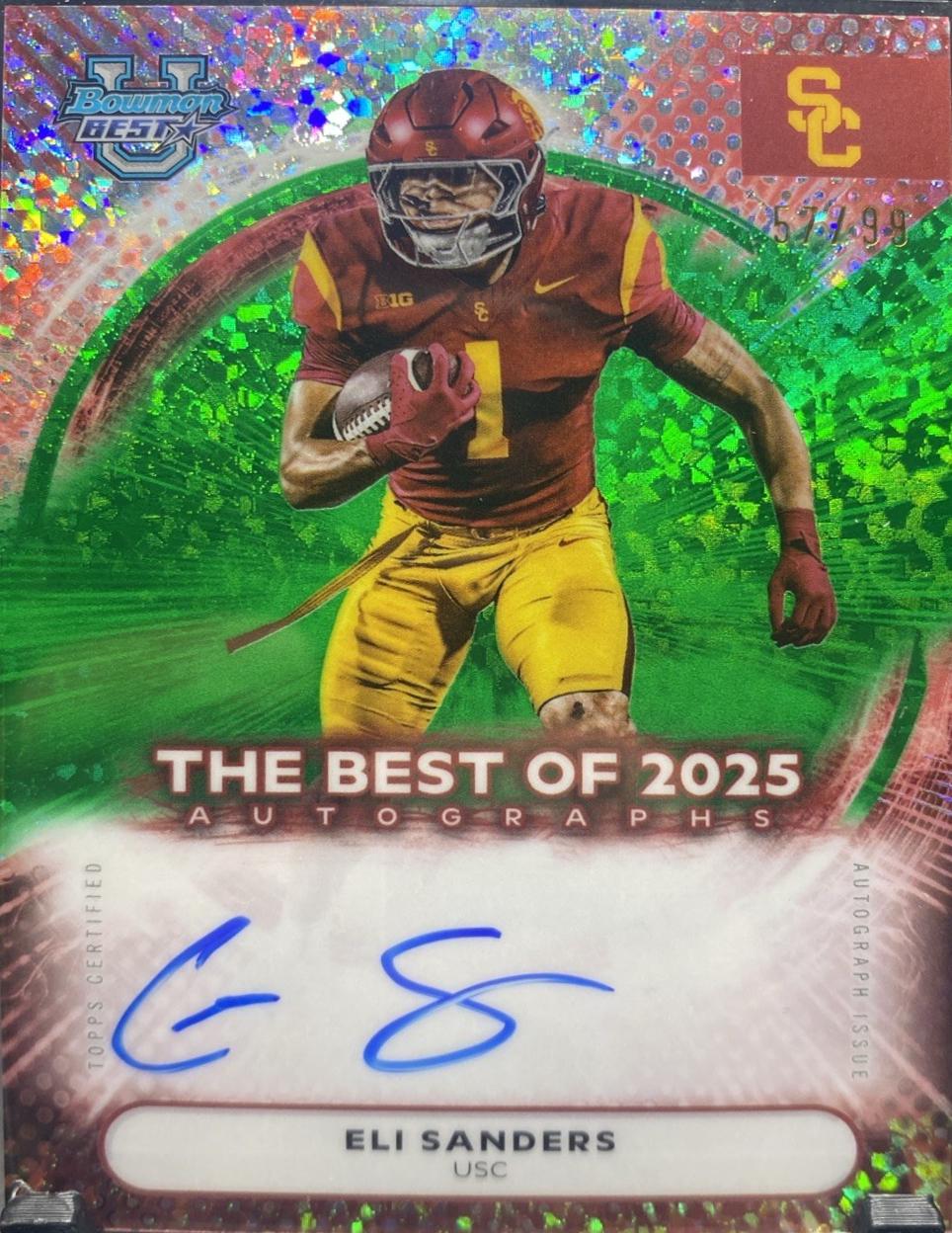 Eli Sanders [Green Mini-Diamond] #BOA-ELI