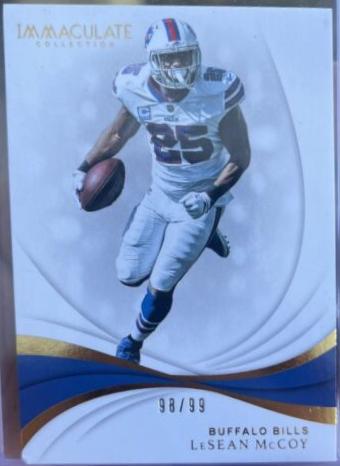 LeSean McCoy #12 Football Cards 2019 Panini Immaculate Collection