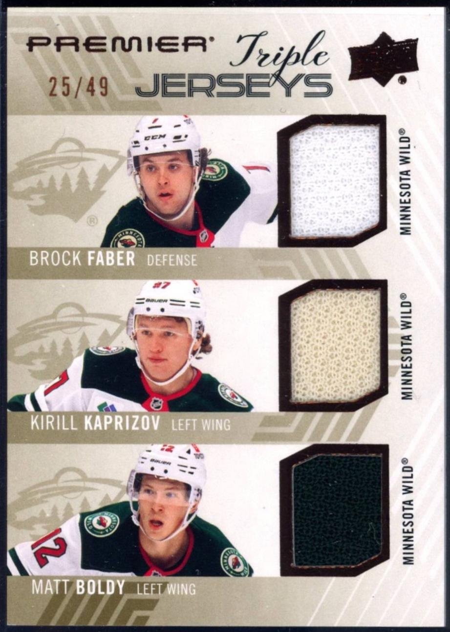 Brock Faber / Kirill Kaprizov / Matt Boldy #PT-FKB