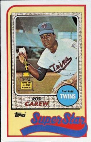 Rod Carew #25 Baseball Cards 1989 Topps Ljn Baseball Talk