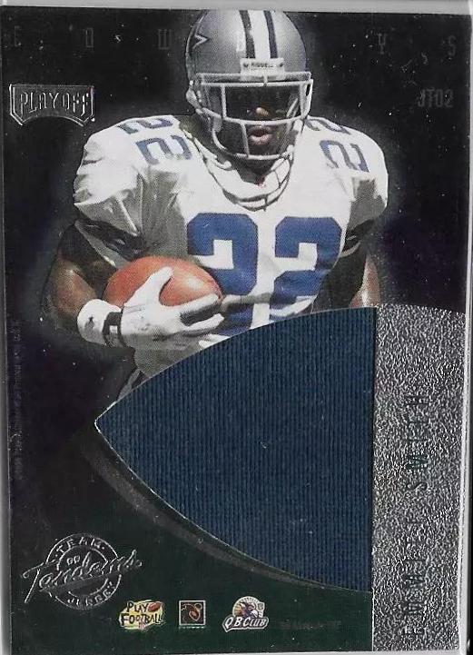 Troy Aikman / Emmitt Smith #JT02 Football Cards 1999 Playoff Absolute Exp Team Jersey Tandems