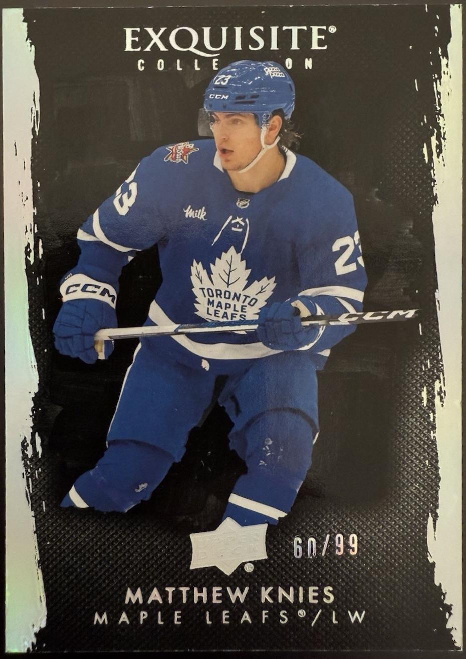 Matthew Knies #EB-MK 2023 Upper Deck The Cup Exquisite Collection Black Hockey