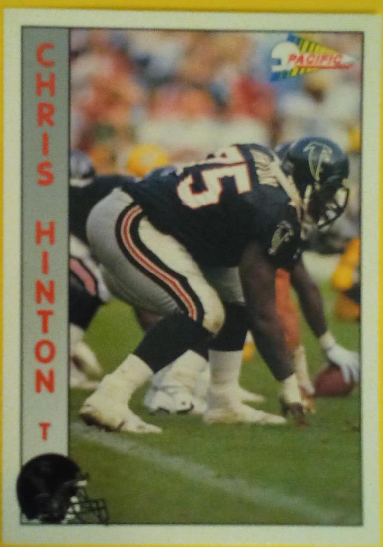 Chris Hinton #5 Football Cards 1992 Pacific