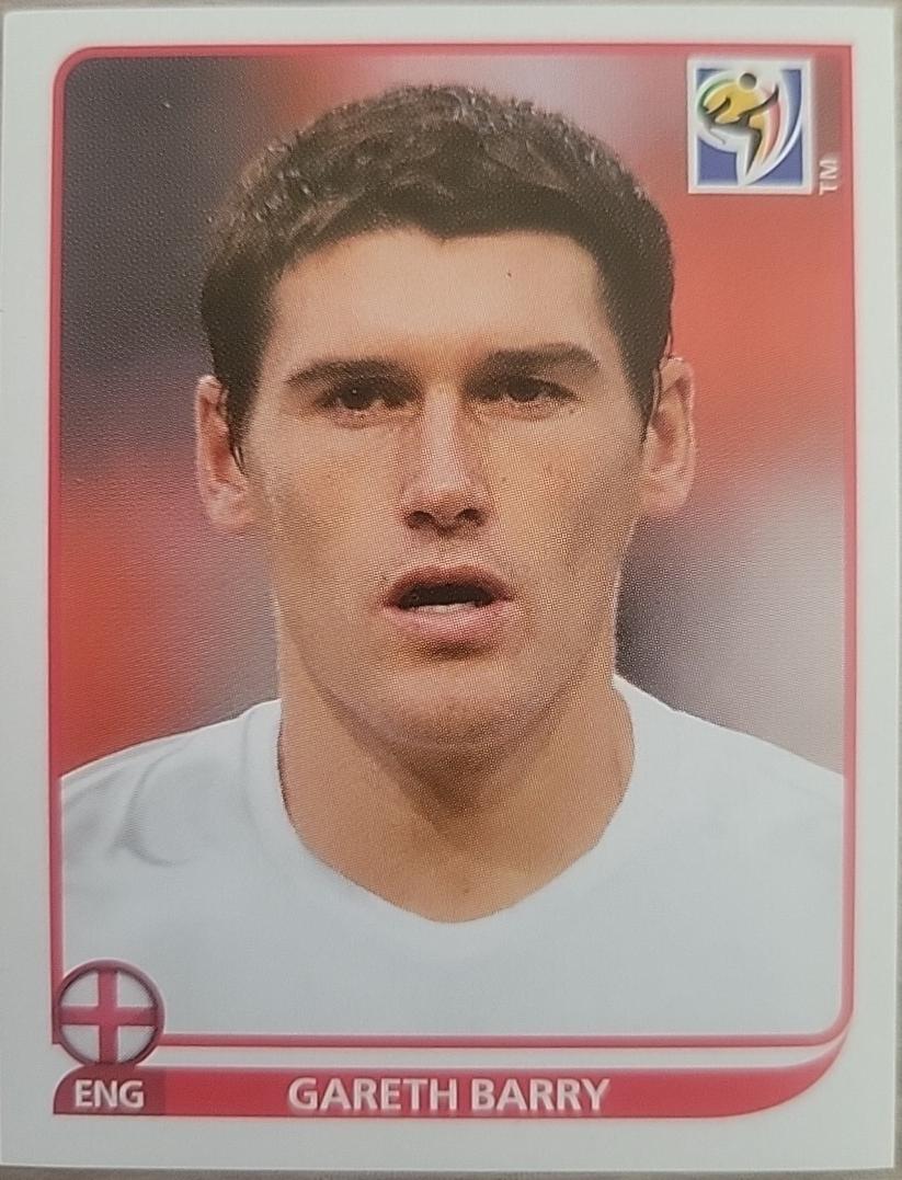 Gareth Barry #194 2010 Panini South Africa FIFA World Cup Sticker