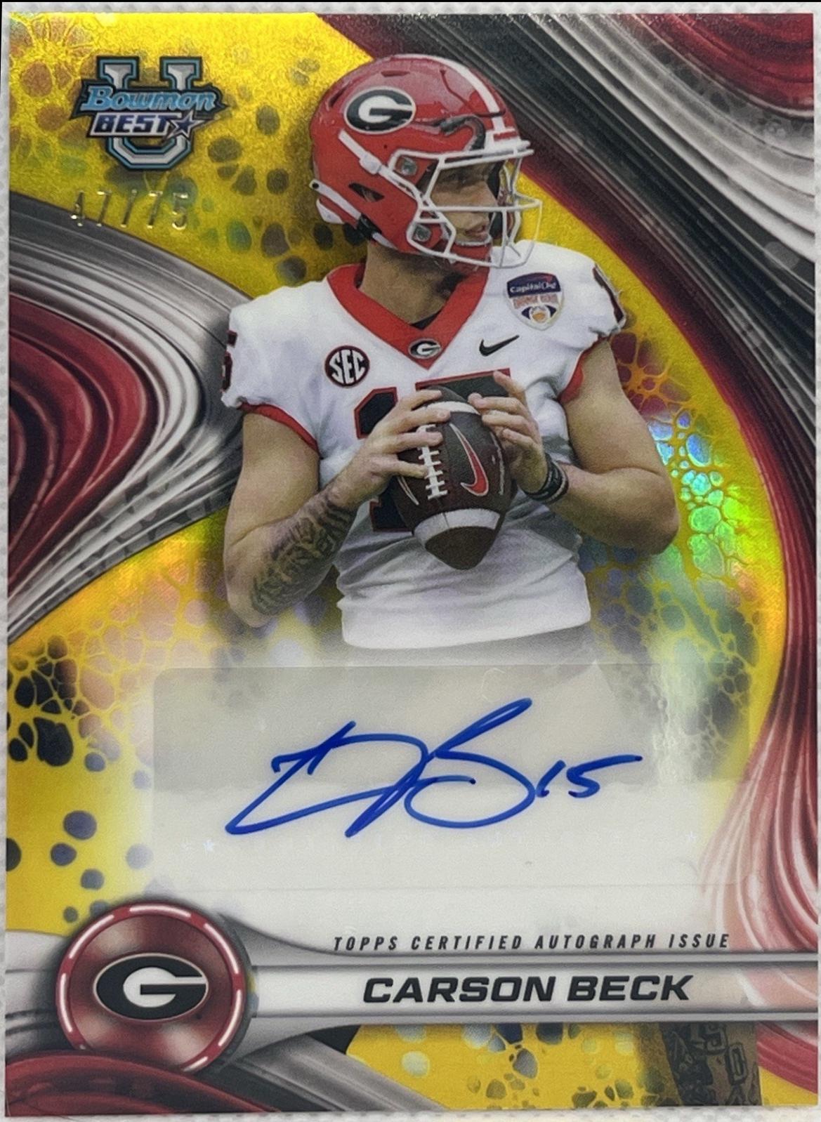 Carson Beck [Yellow] #BOA-CBE